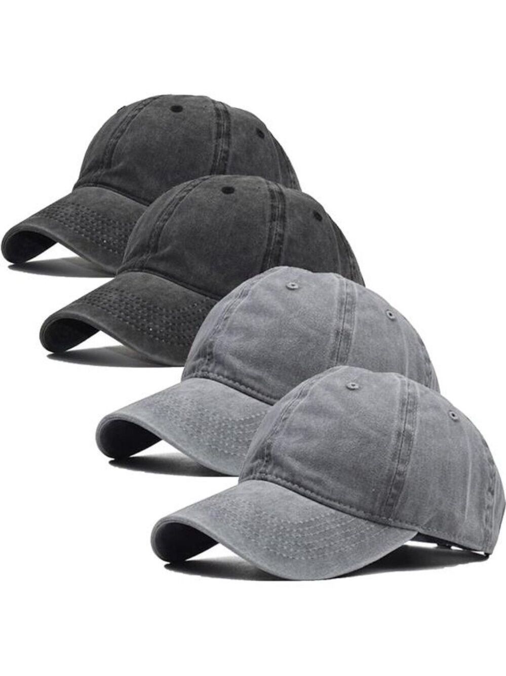 Unisex Baseball Cap Vintage Washed Dad Hat Adjustable Summer Sun Golf Hat
